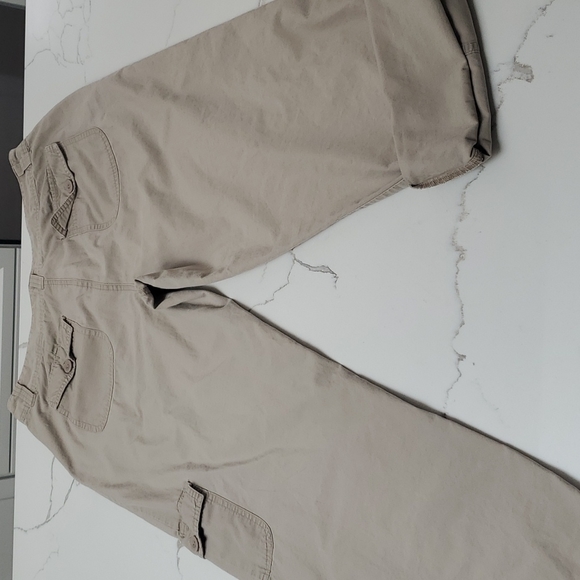 100% Cotton Ankle / Crop Pants, Size 12 - Picture 3 of 4